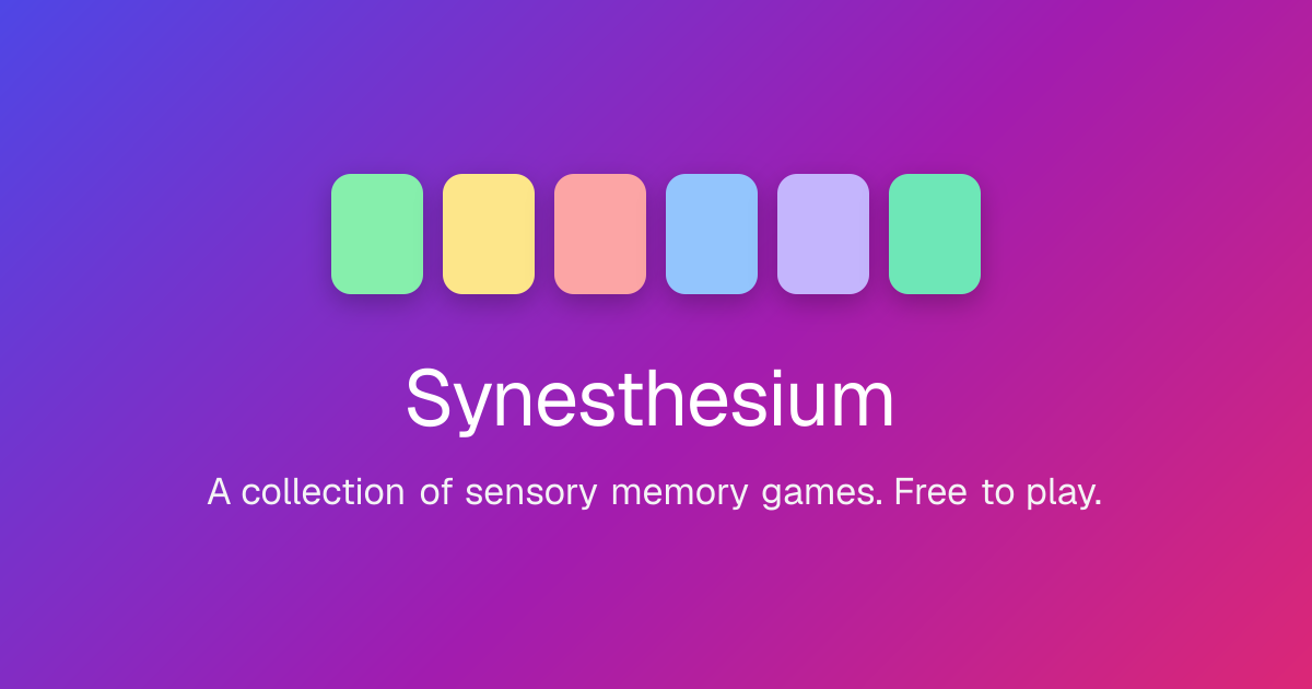 Synesthesium の画面